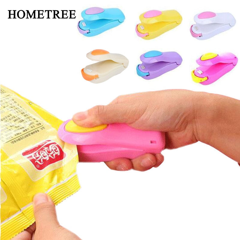 Appliance HOMETREE Mini Handheld Holder Electric Heating Snack Sealing Machine Machine Sealed Packaging Plastic Bag Sealed Food Bag H274