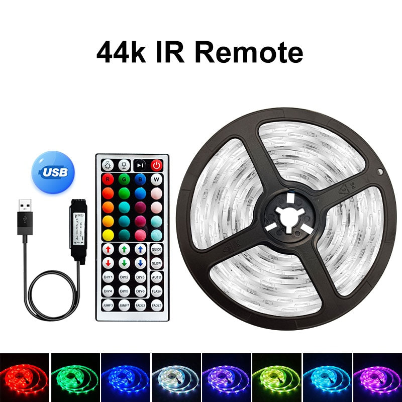 Electronics 5V USB WIFI Bluetooth 1M-30M 5050 USB Led Strips Light Waterproof RGB Led Diode Ribbon Lamp For Decoration Bedroom TV BackLight