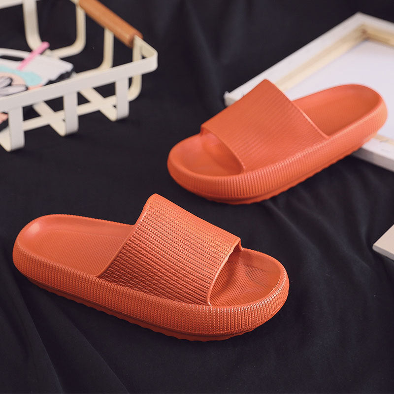 Womans Shoes Fashion Slippers Women Thick Platform Women Indoor Bathroom Slipper Soft EVA Anti-slip Home Floor Slides Ladies Summer Shoes Men