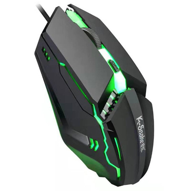 Electronic Gaming Sports RGB Streamer Horse Running Luminous USB Wired PC Computer 1600DPI Laptop Mouse Both hands