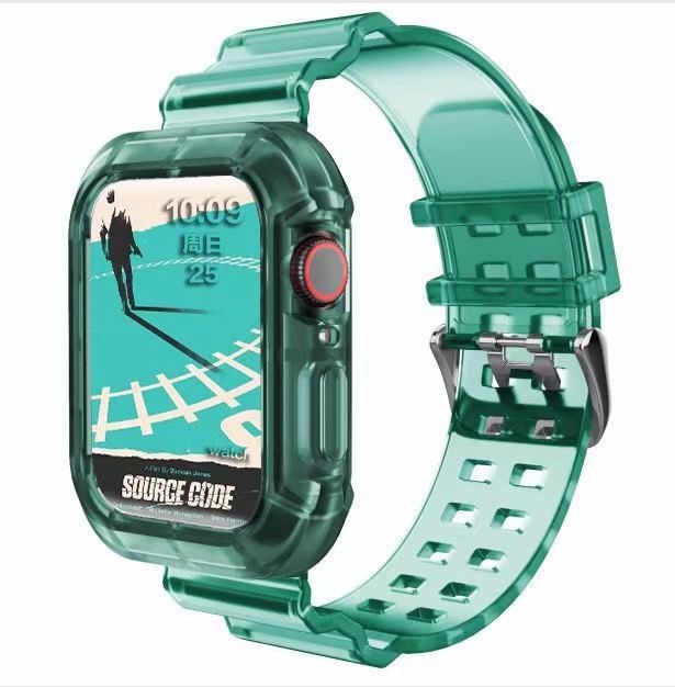 Apple Watch Band  Series 6 1 2 3 4 5 silicone Transparent  for Iwatch 5 4 Strap 38mm 40mm 42mm 44mm wirst