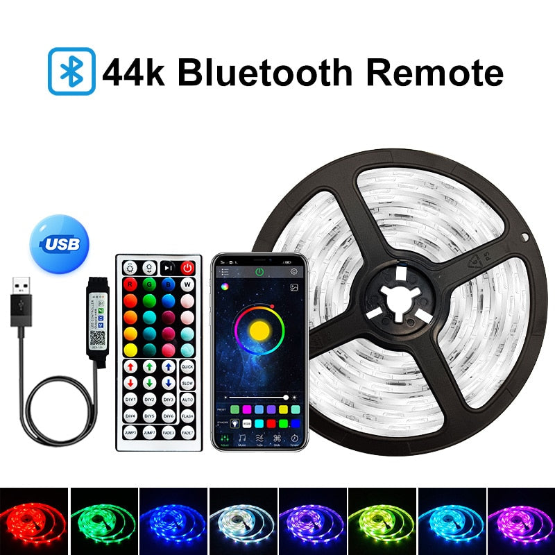 Electronics 5V USB WIFI Bluetooth 1M-30M 5050 USB Led Strips Light Waterproof RGB Led Diode Ribbon Lamp For Decoration Bedroom TV BackLight