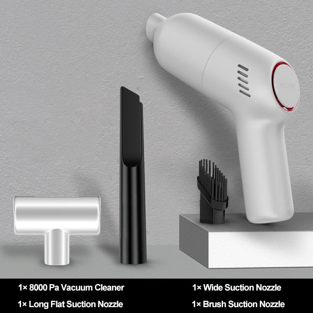 Automotive 8000Pa Wireless Car Vacuum Cleaner Cordless Handheld Auto Vacuum Home & Car Dual Use Mini Vacuum Cleaner With Built-in Battrery