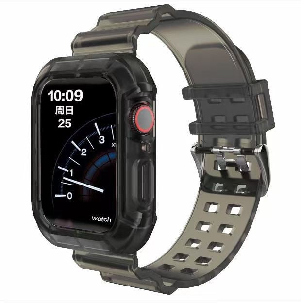 Apple Watch Band  Series 6 1 2 3 4 5 silicone Transparent  for Iwatch 5 4 Strap 38mm 40mm 42mm 44mm wirst