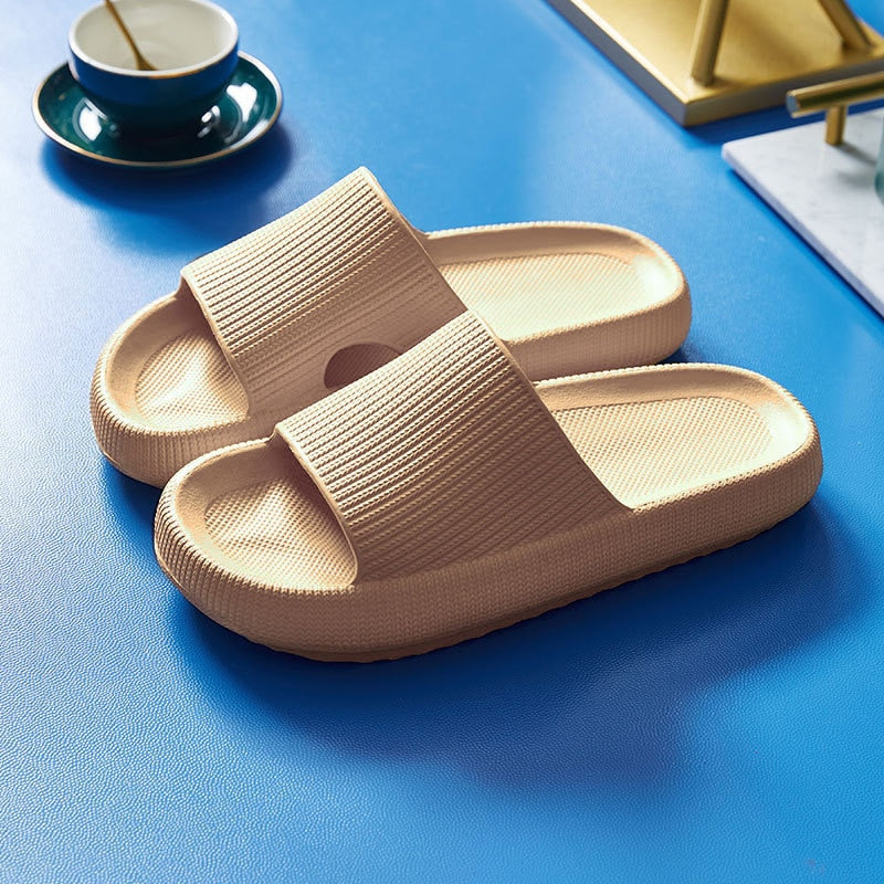 Womans Shoes Fashion Slippers Women Thick Platform Women Indoor Bathroom Slipper Soft EVA Anti-slip Home Floor Slides Ladies Summer Shoes Men