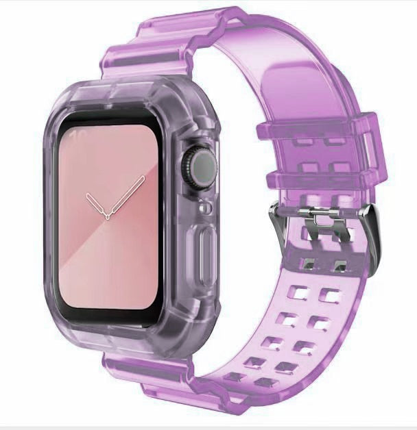 Apple Watch Band  Series 6 1 2 3 4 5 silicone Transparent  for Iwatch 5 4 Strap 38mm 40mm 42mm 44mm wirst