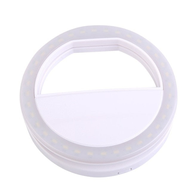 Cell Phones Universal Mobile Phone Accessories LED Three Gear Ring  Fill Light Selfie Live USB Rechargeable