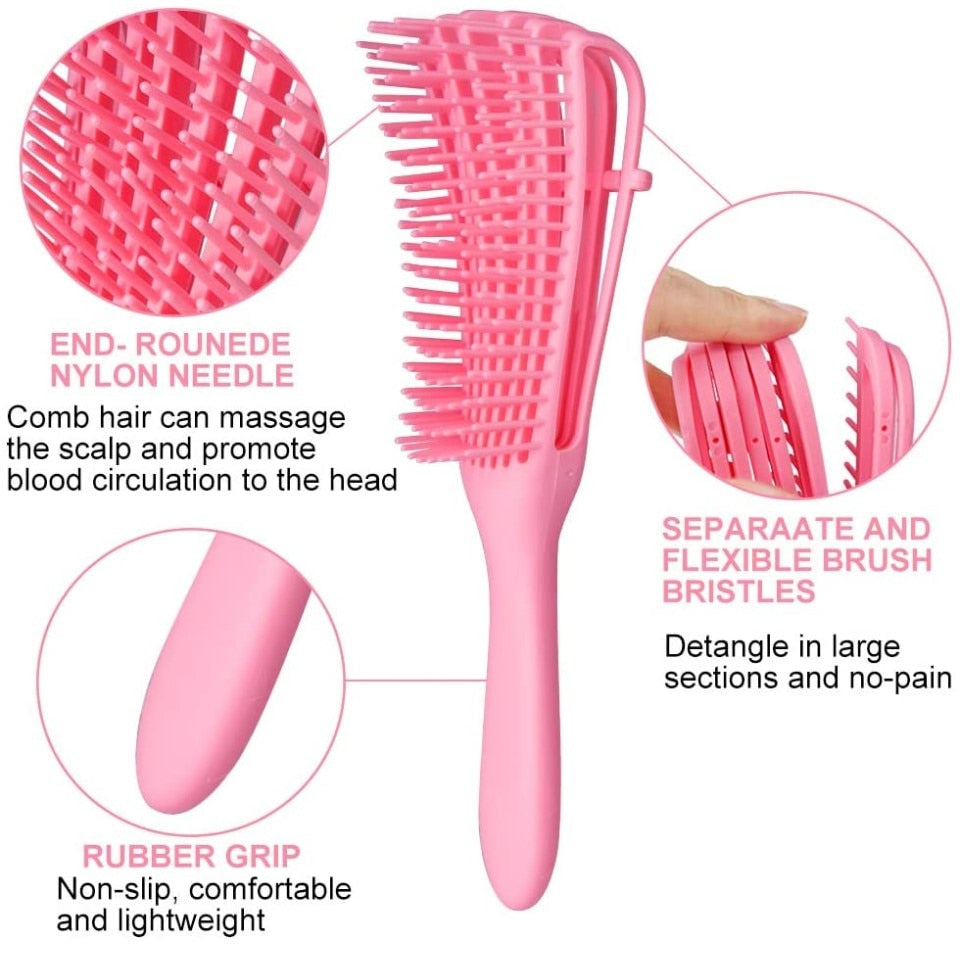 Beauty Hair Brush Scalp Massage Hair Comb Detangling Brush for Curly Hair Brush Detangler Hairbrush Women Men Salon