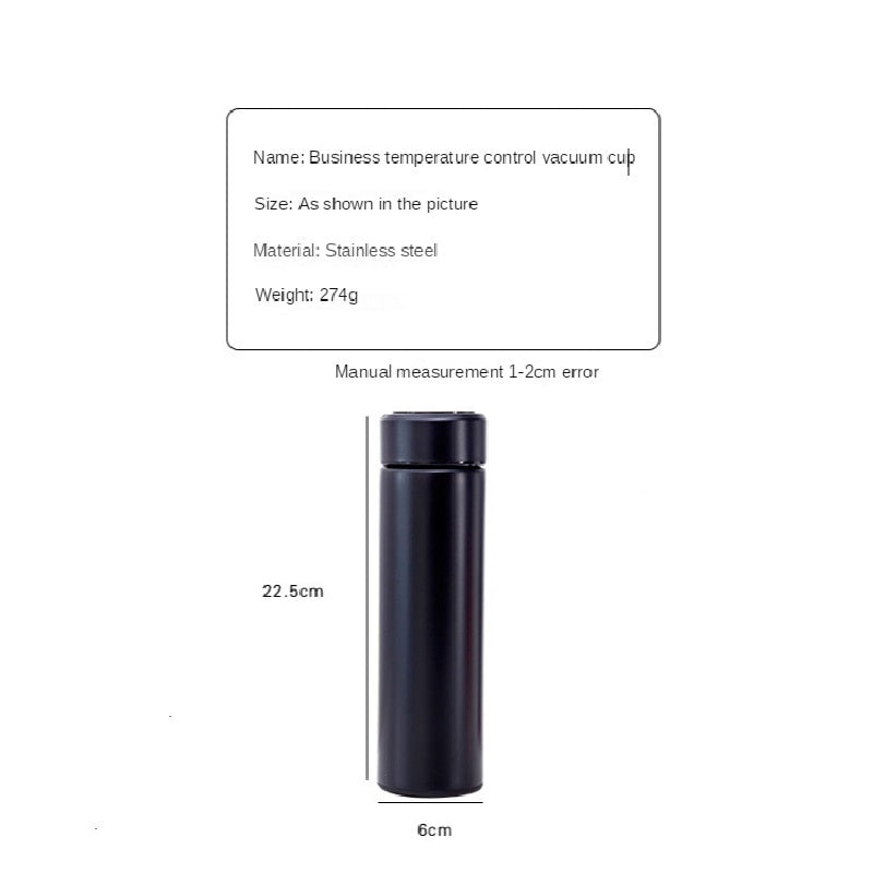 Beverage Smart Insulation Cup Intelligent Digital Vacuum Water Cup Touch Display Temperature 304 Stainless Steel Creative Business Gift
