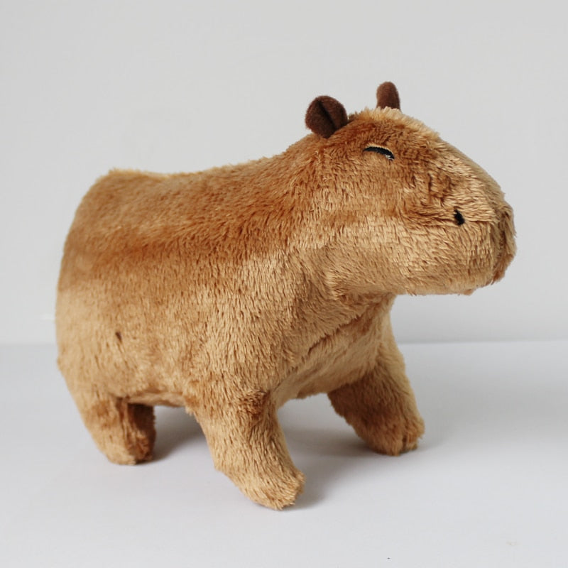 Toys Simulation Capybara Stuffed Animals Plush Toy Soft Dolls Real Life Capybara Dolls Kids Toys Peluche Juguetes Christmas Gift 18cm