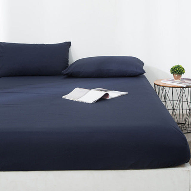 Home solid color brushed bed sheet bed cover modern minimalist home fabric bed sheet waterproof baby wetting bed sheet