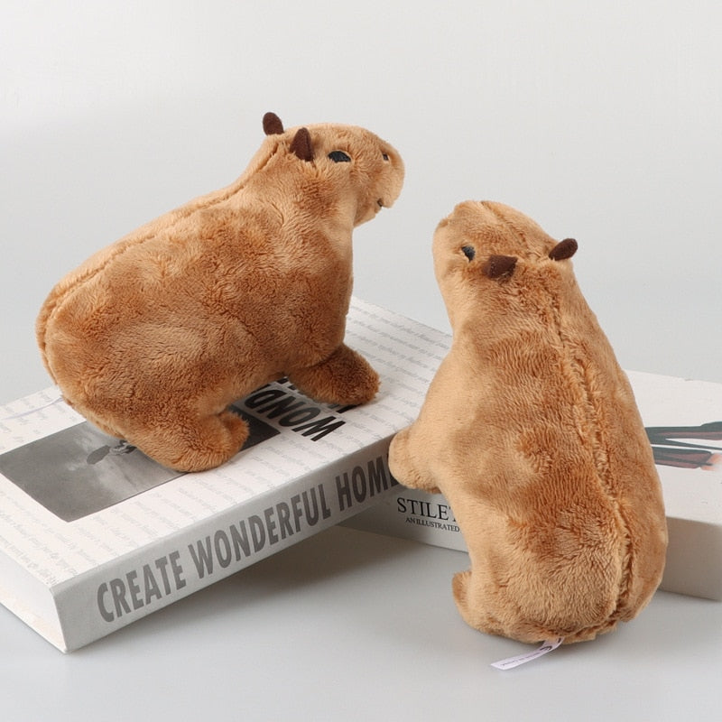 Toys Simulation Capybara Stuffed Animals Plush Toy Soft Dolls Real Life Capybara Dolls Kids Toys Peluche Juguetes Christmas Gift 18cm