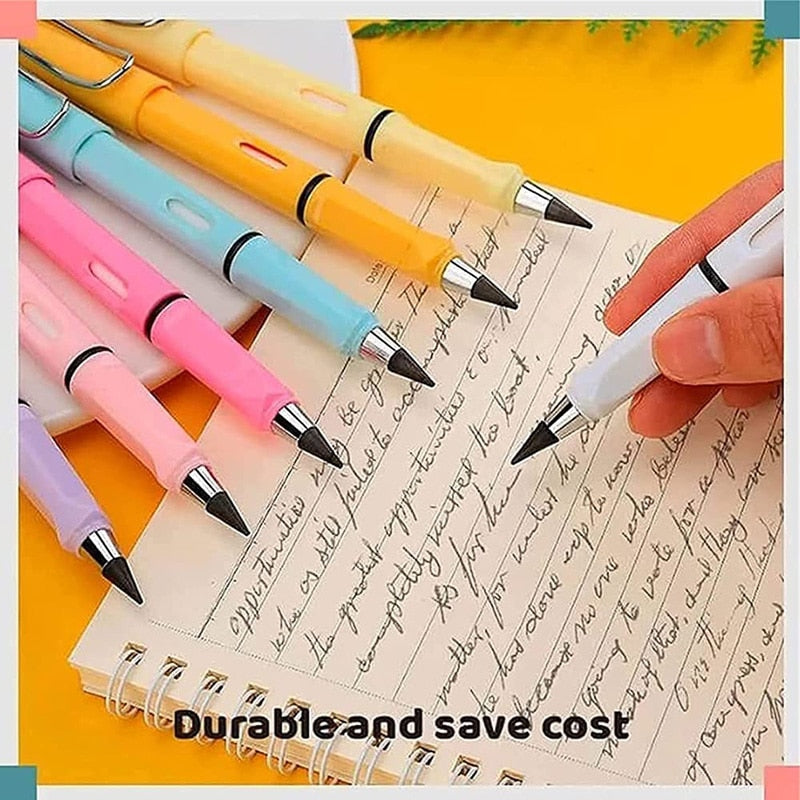 Stationary 6 Pcs/Set No Ink Eternal Pencil