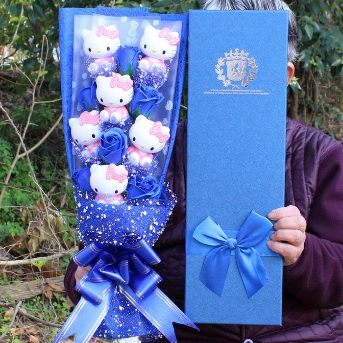 Decorative.Teddy Bear Flower Bouquet