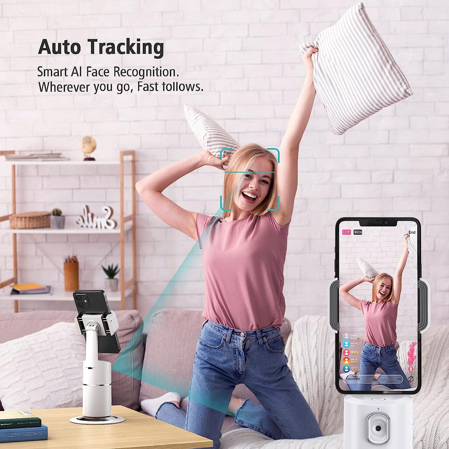 Cell phone Movement Tracking Phone Holder