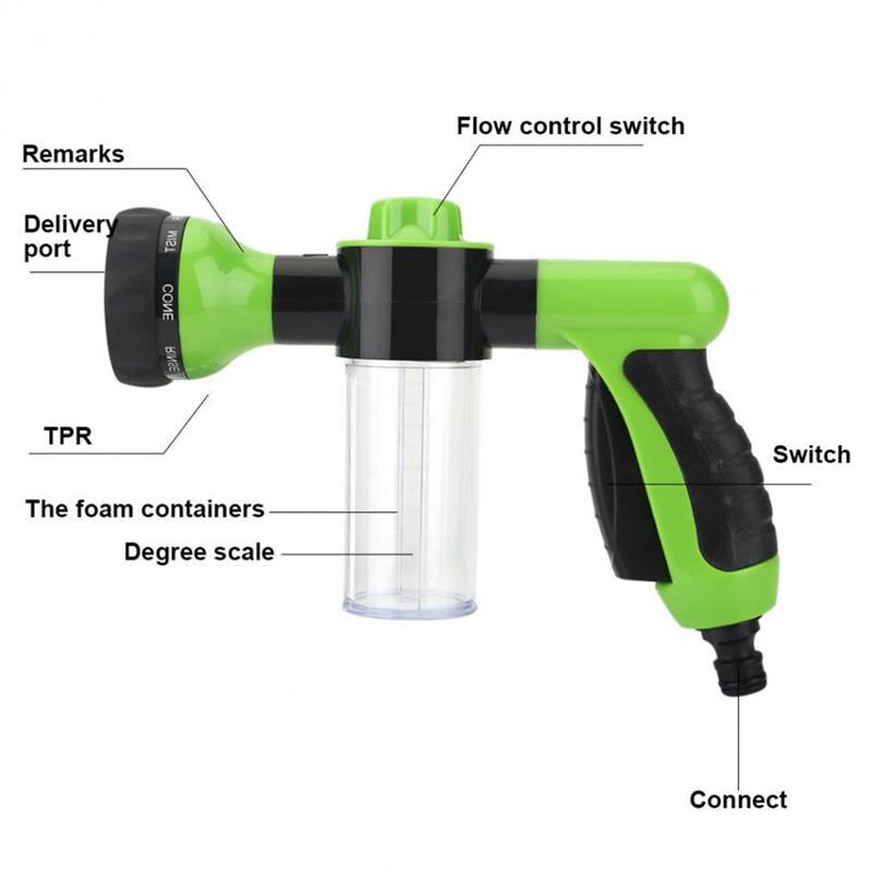 Automotive 8 in 1 Pressure Hose Spray Gun