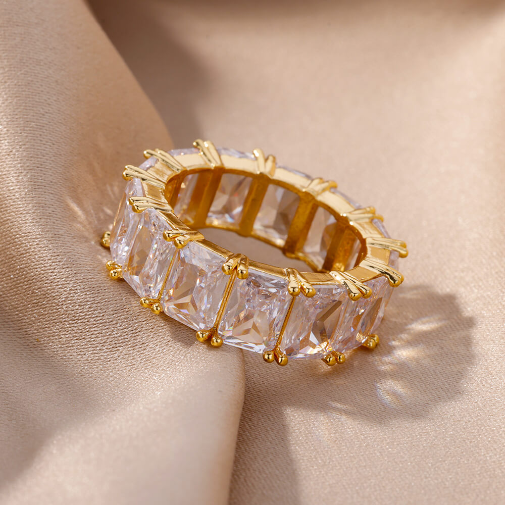 Jewelry Rectangle Zircon Rings