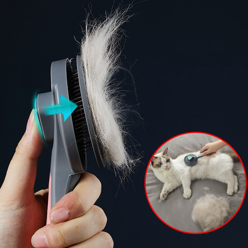Pets Self Cleaning Grooming Pet Brush
