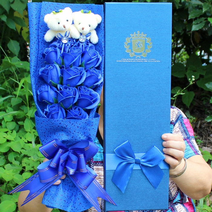 Decorative.Teddy Bear Flower Bouquet