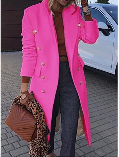 Woman's clothing Double Breasted Long Blazers