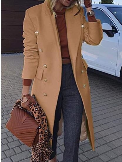 Woman's clothing Double Breasted Long Blazers