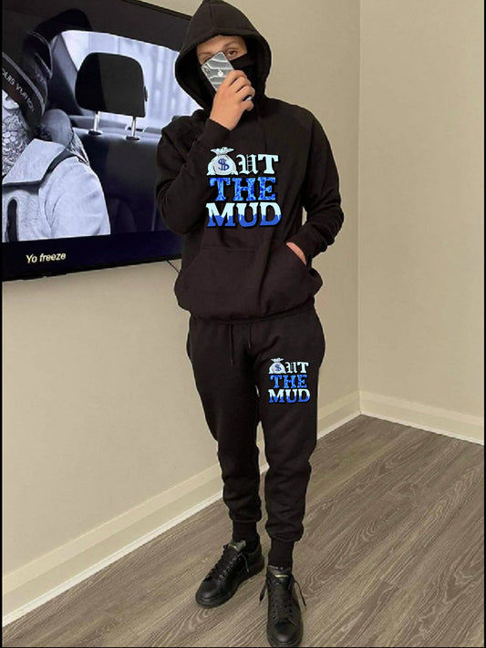 Men's Clothing 2-piece set Street Style Sportswear Track suit