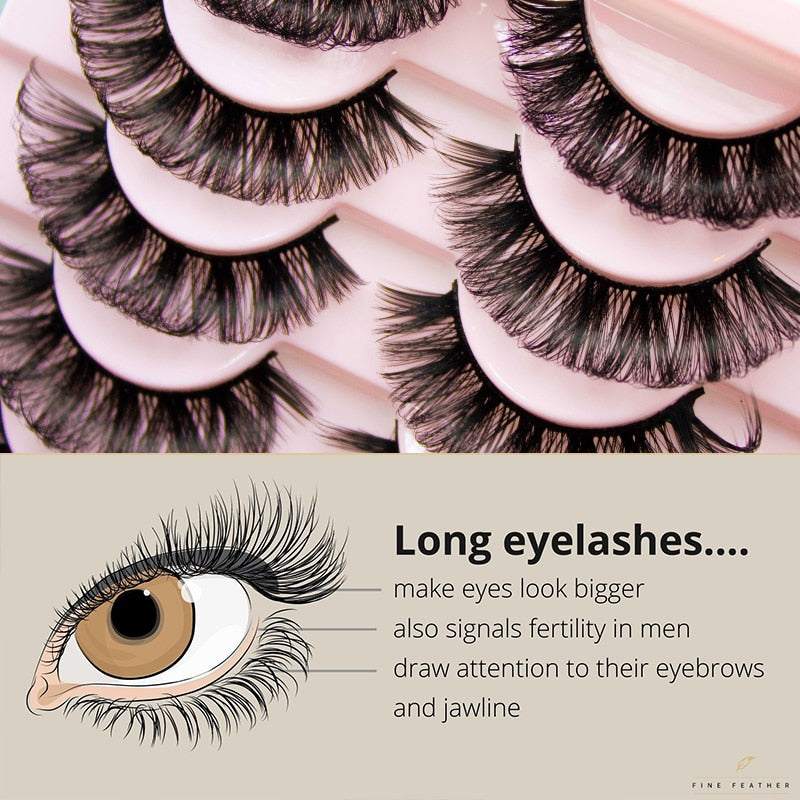 Beauty lashes Russian Strip Lashes Fluffy Mink