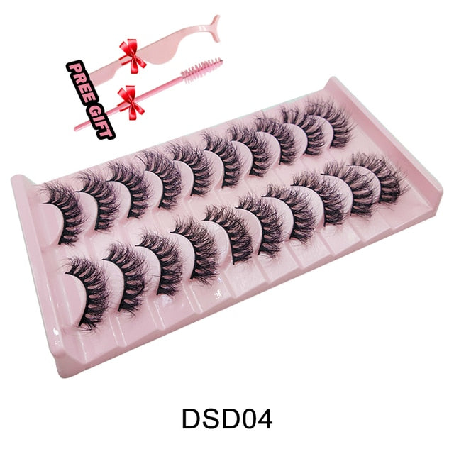 Beauty lashes Russian Strip Lashes Fluffy Mink