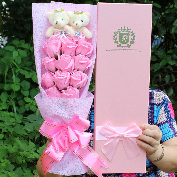 Decorative.Teddy Bear Flower Bouquet